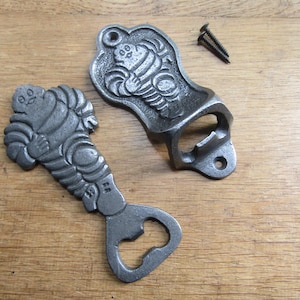 Cast iron rustic Bottle opener handheld vintage old wall beer soda bottle opener Gift Bar, Kitchen or Patio