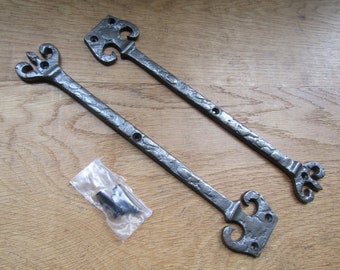 Rustic iron hinge fronts false hinge CORONET vintage gothic Tudor iron dummy false hinge fronts Antique iron