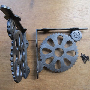 Rustic iron shelf brackets shelving Industrial Scaffold vintage victorian ornate rustic retro Antique iron finish