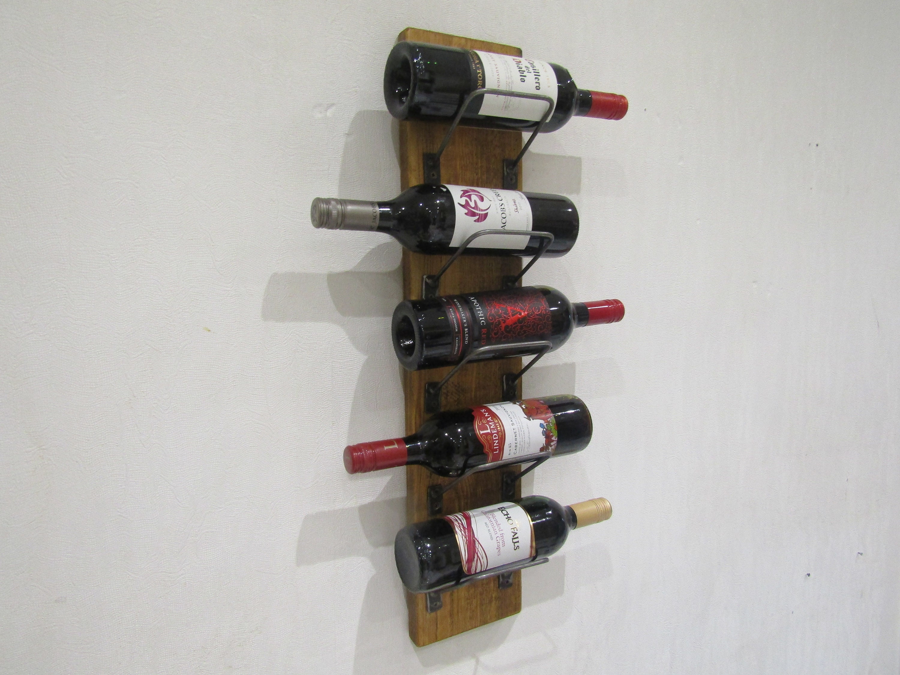 Botellero vino, Botellero pared vertical, Botellero 10 botellas, Decoración  pared con botellas, Regalo, wine lovers gift, wine rack wall -  México
