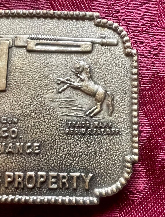 Belt Buckle Thompson Submachine Gun Colt Gem