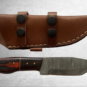 Tanto Blade Hunting/Skinner Knife Damascus Steel Handmade