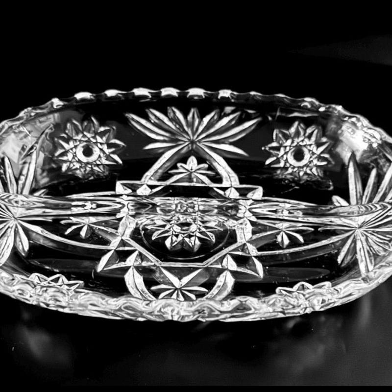 Star Pattern 10 Inch 10 Inch Relish Dish - Etsy