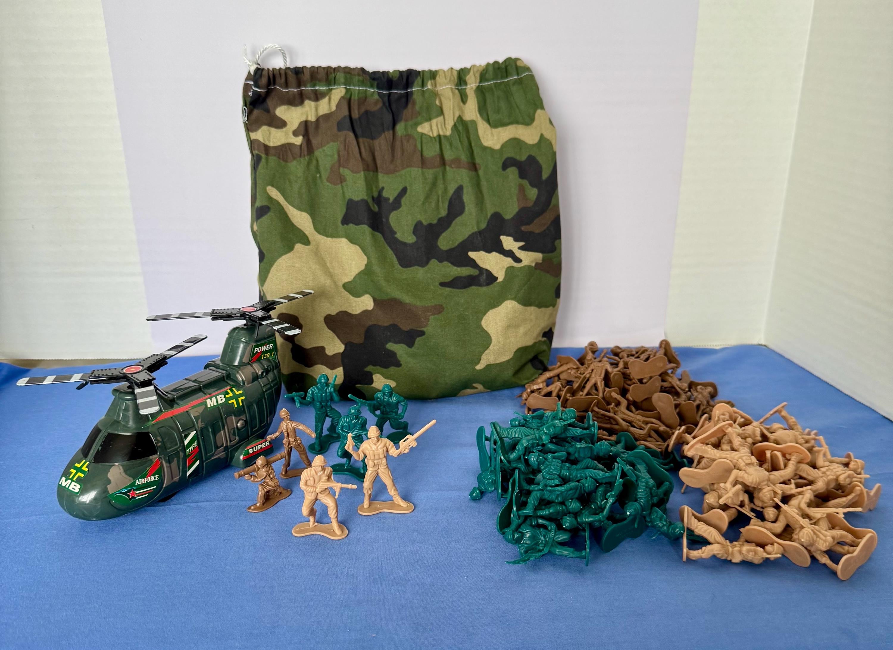Vintage Plastic Soldiers 97 Count(little Green Army Men) and