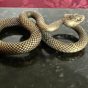 Solid Brass Snake Tea Pet