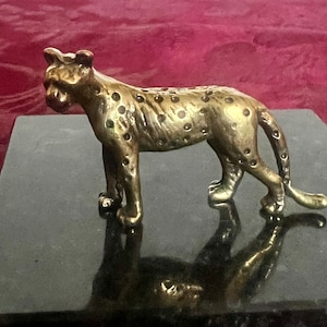 Brass Leopard/Cheetah Tea Pet