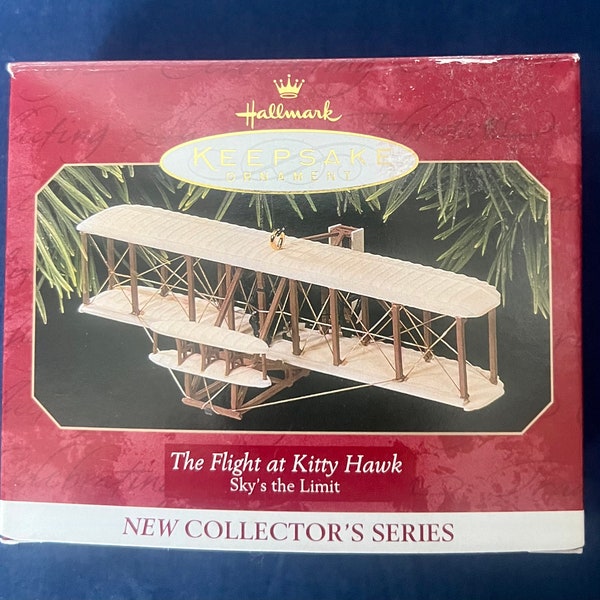 Vintage Hallmark Keepsake Christmas Ornament The Flight at Kitty Hawk