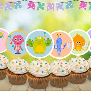 Super simple songs png  cup cake topper for baby birthday