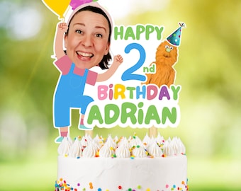 Ms Rachel png, birthday cake topper for baby, printable, free customize, party decorations