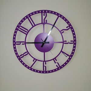 Unique colorful Wall Clock,  Wall Decor, Modern silent Clock, Metal  Wall Clock, Bedside Clock, Housewarming Gift, Gift for her