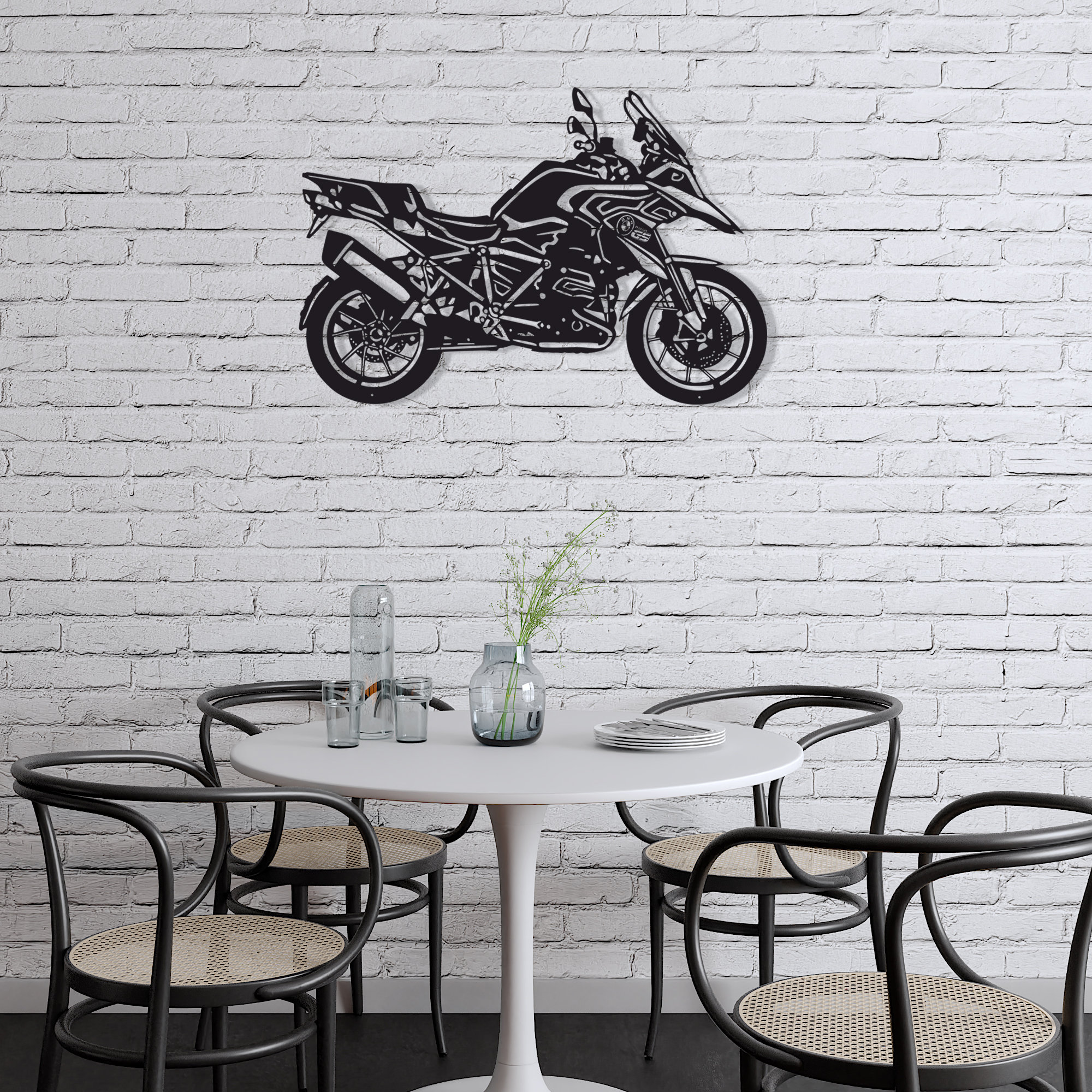 BMW Motorcycle Metal Wall Art, Motorcycle Gifts, , Motorroad, Metal ...