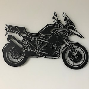 BMW Motorcycle Metal Wall Art, Motorcycle  Gifts, , Motorroad, Metal Wall Art, Cafe Racer Motorcycle Art, Mancave Decor, BMW  Decor