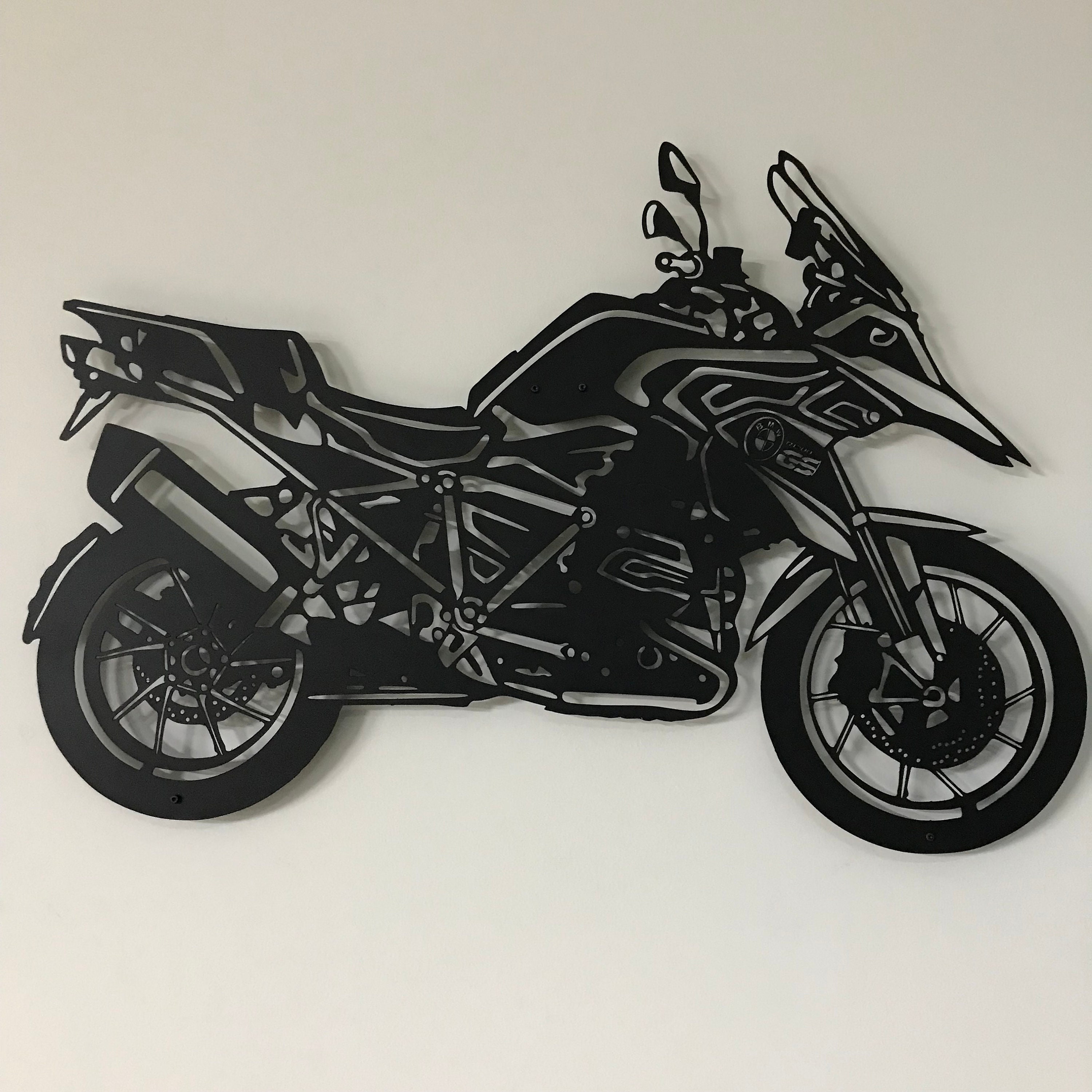 BMW Motorcycle Metal Wall Art, Motorcycle  Gifts, , Motorroad, Metal Wall Art, Cafe Racer Motorcycle Art, Mancave Decor, BMW  Decor