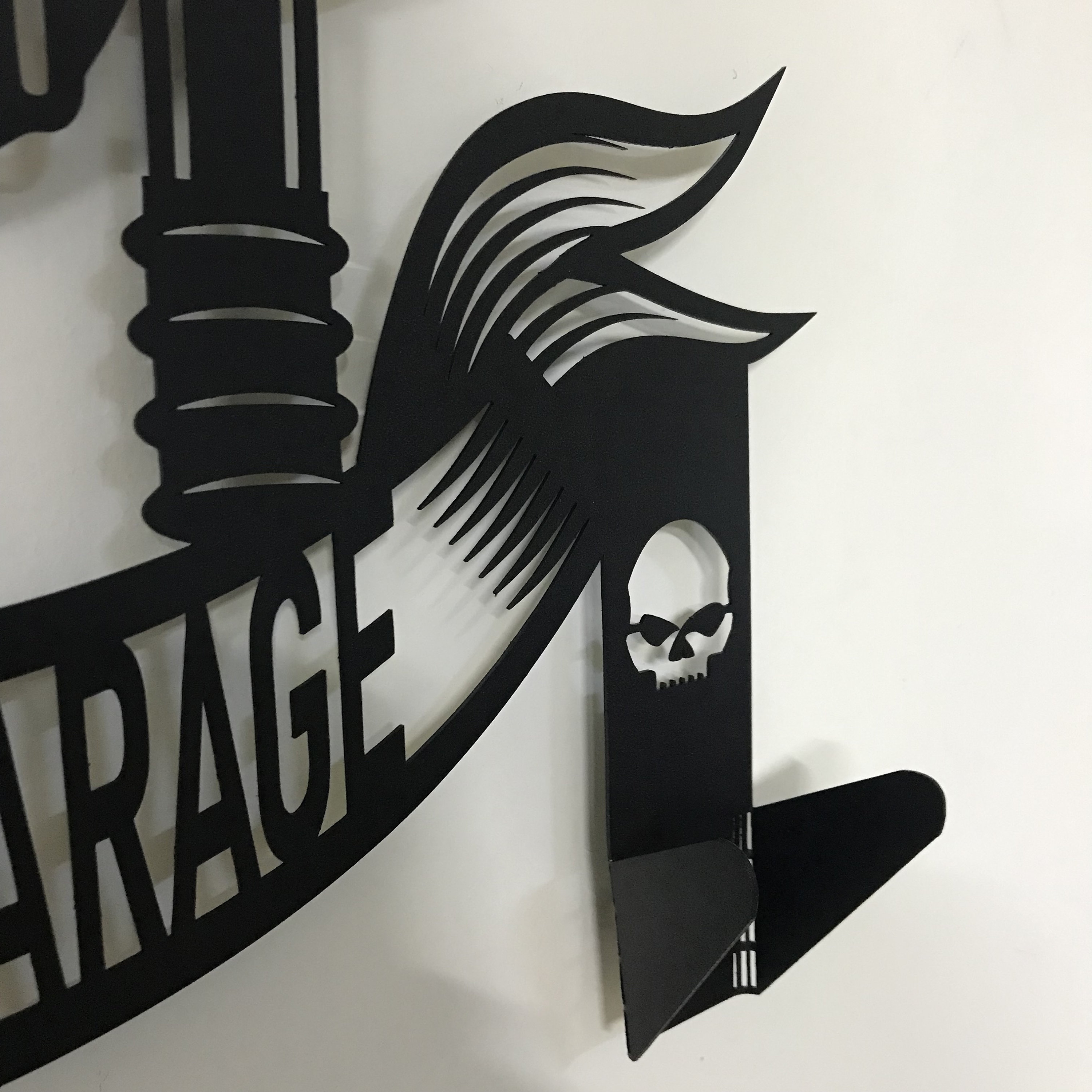 Custom Metal Motorcycle Sign Helmet Holder, Special Gift, Wall Art