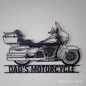 Custom Motorcycle Metal Wall Art, motor Gifts, Motorcycle, Motorroad, Metal Wall Art, Cafe Racer Motorcycle Art, Mancave Decor, Custom Motor