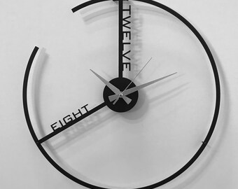 Black Wall Clock, Modern Wall Clock, Unique Wall Clock, Wall Decor, Clock for Wall, Home Gift, Wall Clock Art, Best Gift For Her