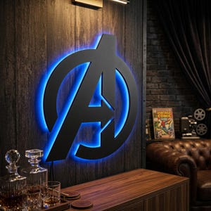 Avengers Lamp - Etsy