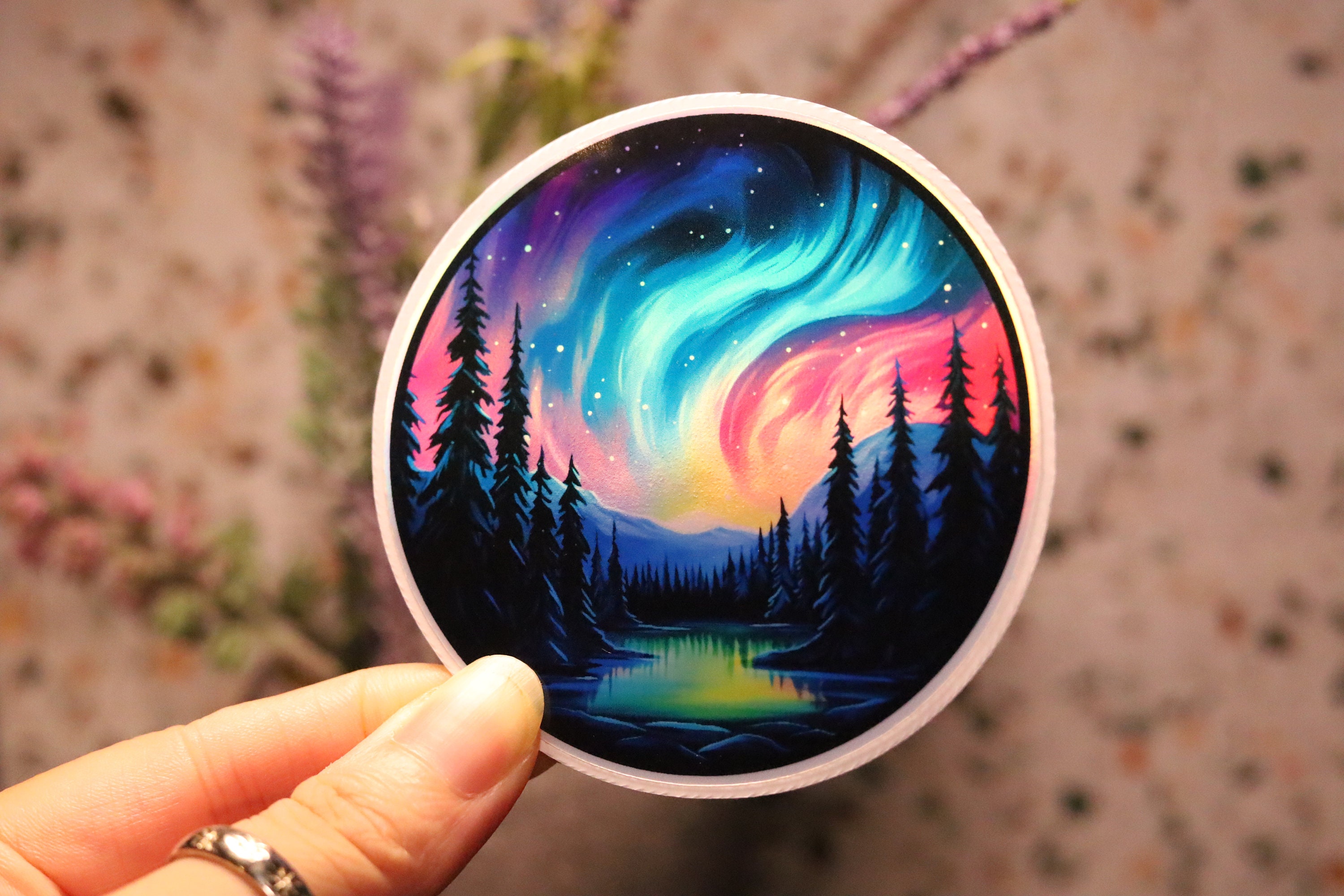 Holographic Aurora Borealis Stickers 3 Pack, Magnet - Etsy