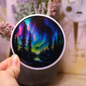 Holographic Aurora Borealis Stickers 3 Pack, Magnet - Etsy