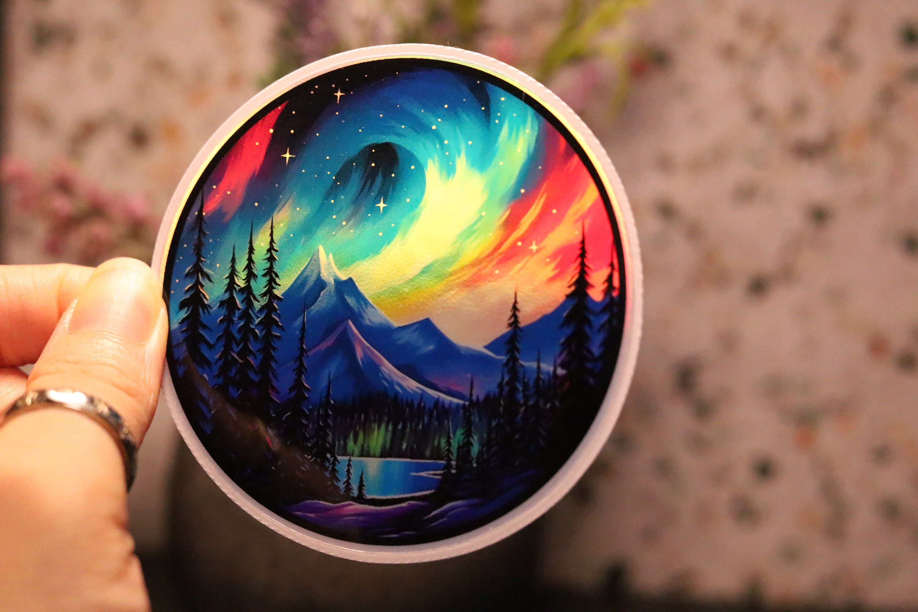 Holographic Aurora Borealis Stickers 3 Pack, Magnet - Etsy