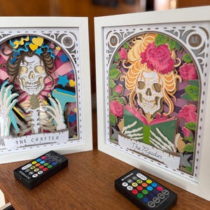 Skeleton Tarot Card Shadow Boxes (8 x 10)