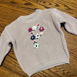 Kids&#39; Sweater with Embroidered Letter or Name