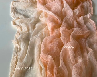 Pale peach table runner wedding decor, Rustic arch drape, Wedding centerpieces