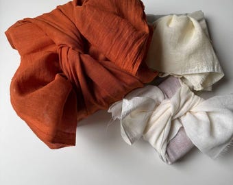 Furoshiki Cloth Gift Wrap Reusable | Japanese Fabric Eco Friendly Wrapping Cotton Gauze