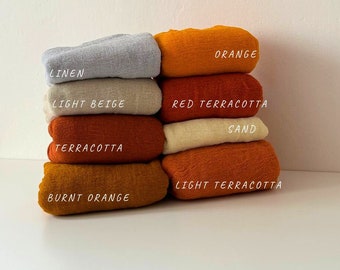 Cheesecloth Table Runner: Boho Wedding, Rustic Fall Decor