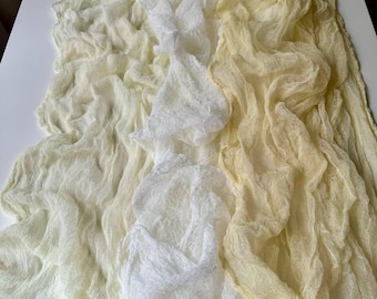 Rustic Wedding Table Runner, Cheesecloth Gauze for Ceremony, Reception & Arch Draping