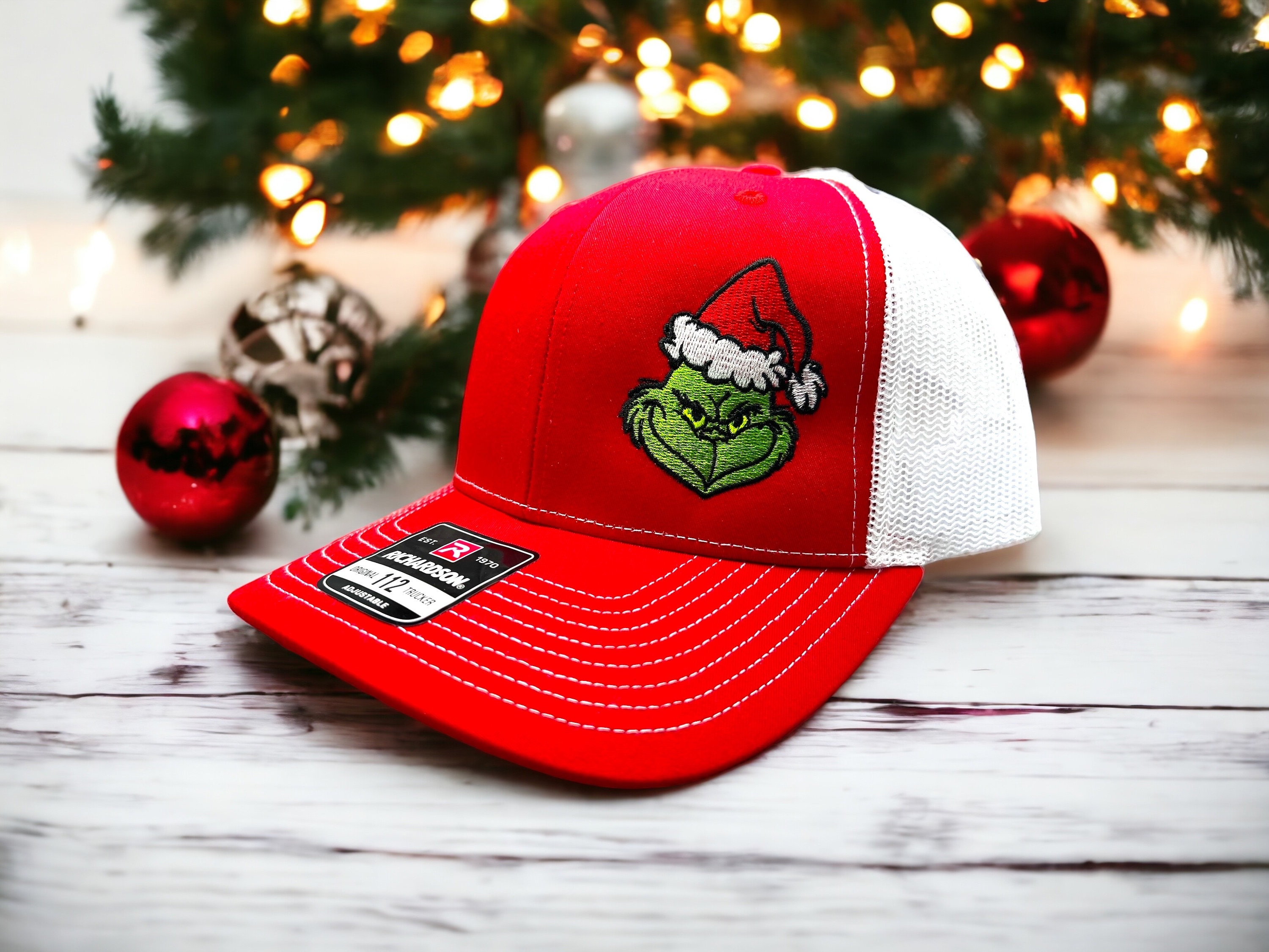Grinch Hat L Grinch Face L Grinch Christmas Gift Hat L Holiday Hat L ...