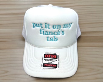 Embroidered Trucker Hat: Funny Bachelorette Party, Fiancé Gift