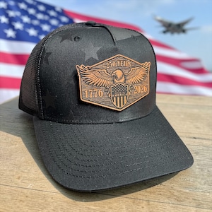250th Anniversary American Independence Hat | 1776–2026 Patriotic Trucker Cap | Laser Engraved Patch | USA Flag Hat | USA hat | Freedom image 15