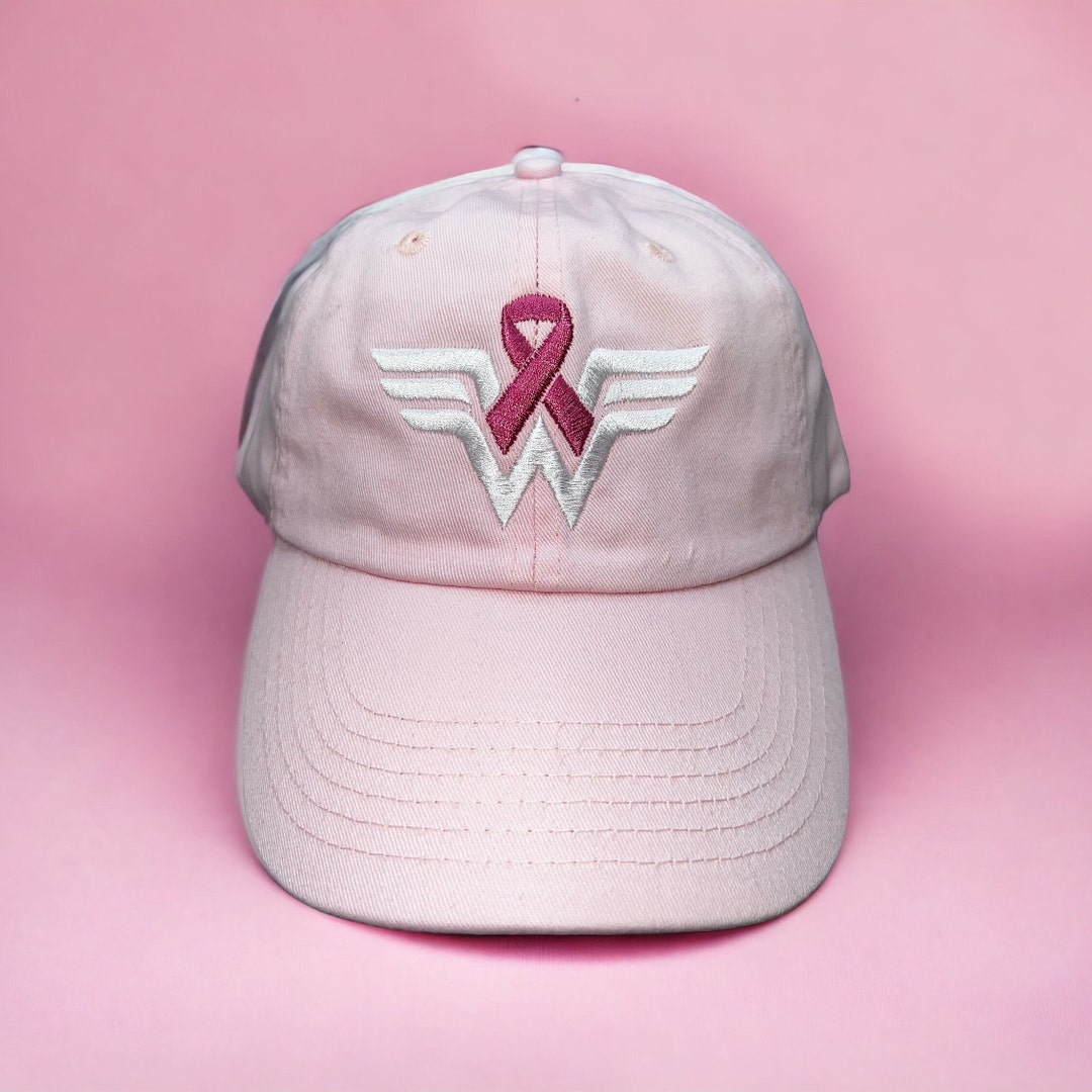 Breast Cancer Hat L Pink Ribbon Hat L Breast Cancer Awareness Hat L