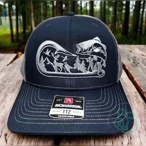 Fishing Hat l Hunting Hat | Richardson 112 l Gifts for Dad | Gift | Custom  Hat | Mesh Back | Trucker Hat | Fish Hook | Bass | Lake life