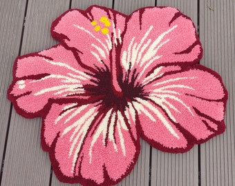 Teppich mit Hibiskusblüten
