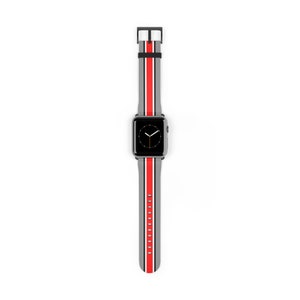 Ohio State Helmet Stripe Inspired Watch Band - Ohio State Buckeyes - Apple Watch Band