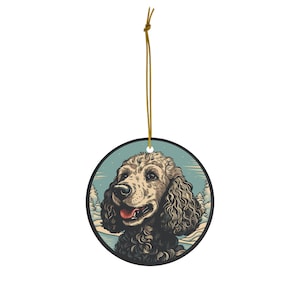 Standard Poodle Christmas Ornament