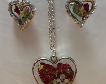 Pendant and Earrings