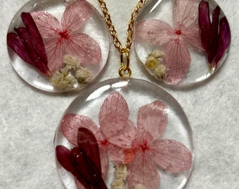 Pendant and Earrings
