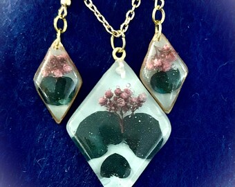 Pendant and Earrings