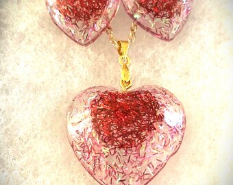 Pendant and Earrings