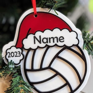 Personalized Sports Ornaments, Soccer, Basketball, Volleyball, Football, Softball, Baseball