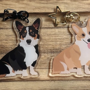 Dog Breed Double Sided Acrylic Keychains