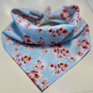 Blue Cherry Blossom(Sakura) Dog Bandana