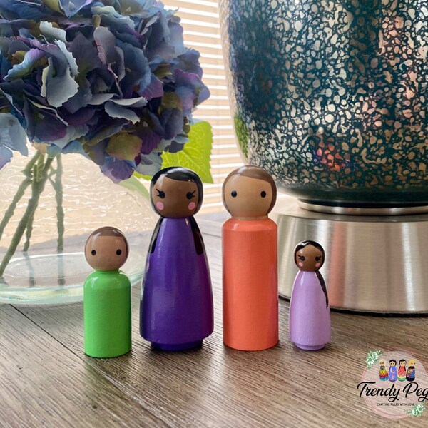 Peg Doll Family Etsy