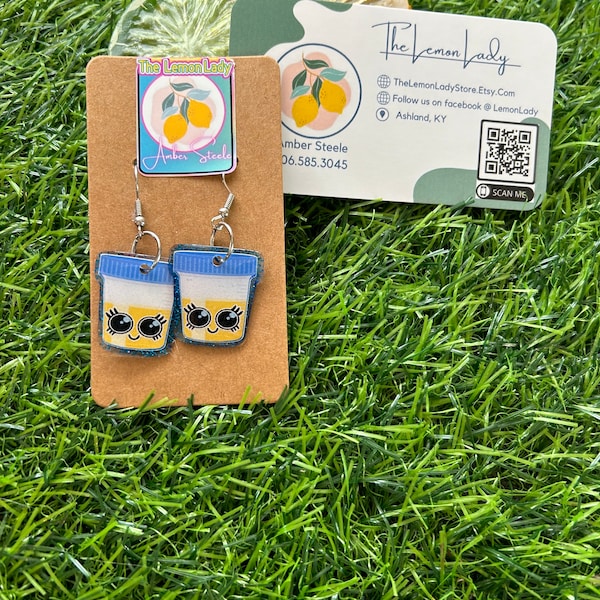 Urine cup earrings