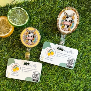 Carrete de insignias de vaca bebé