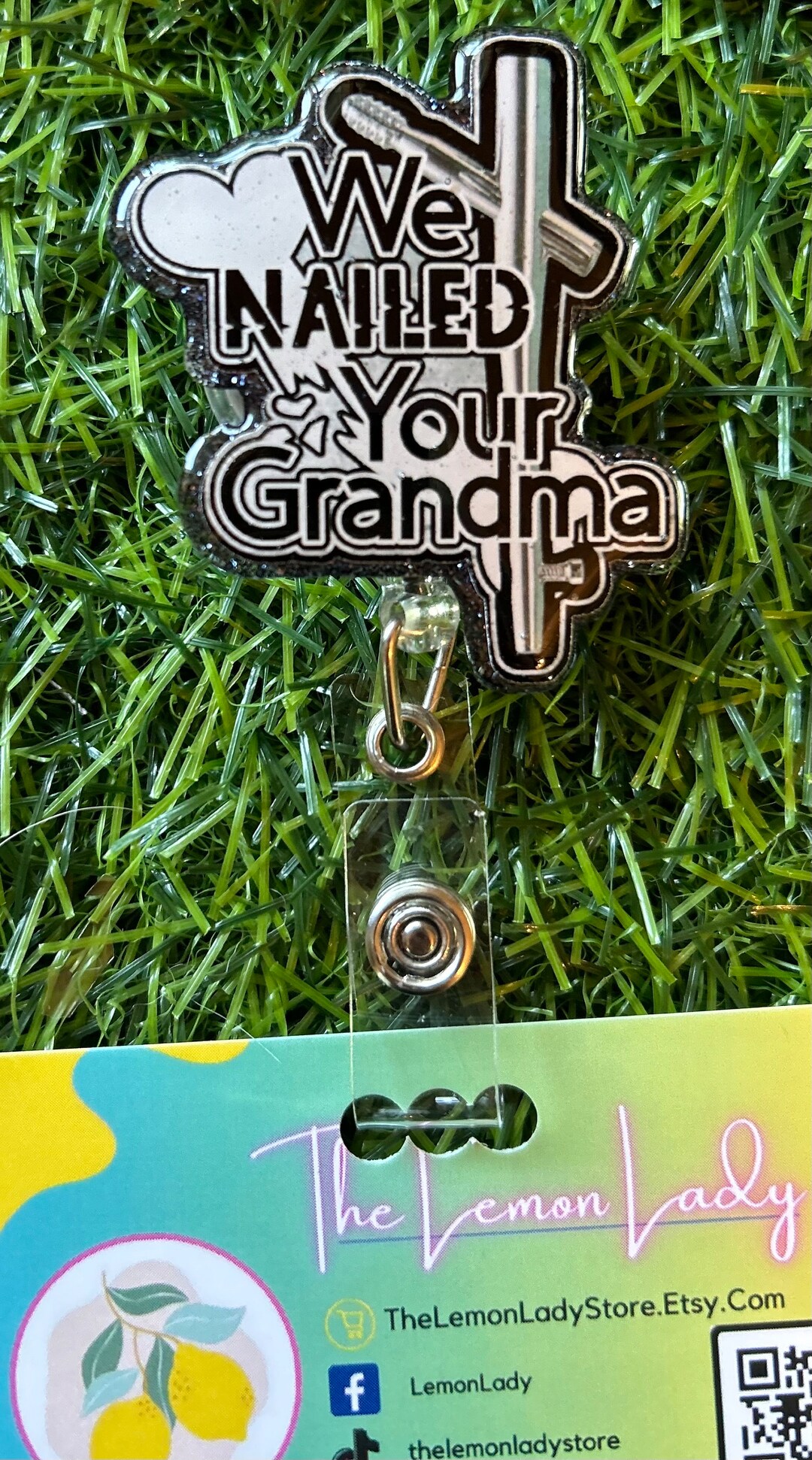 Abamilaka Funny Nurse Badge Reel – "It’s Going Tibia Okay" Retractable ID Holder | Cute Medical Gift For Nurses & Students - View #3