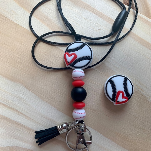 Baseball Lanyard/Keychain